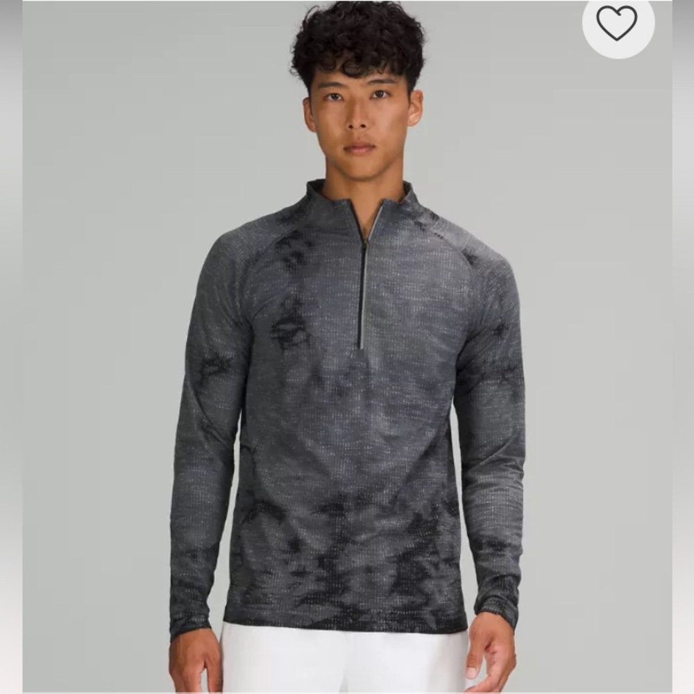 🐬 Lululemon Metal Vent Tech Gray Quarter-Zip Pullover Top